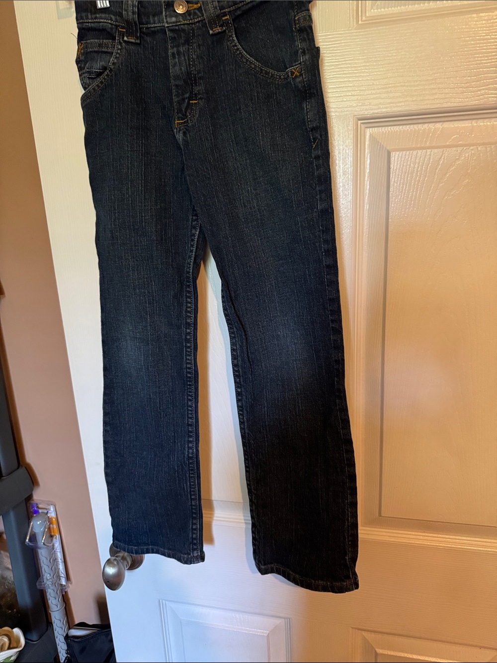 Girls Dark Blue Denim Jeans